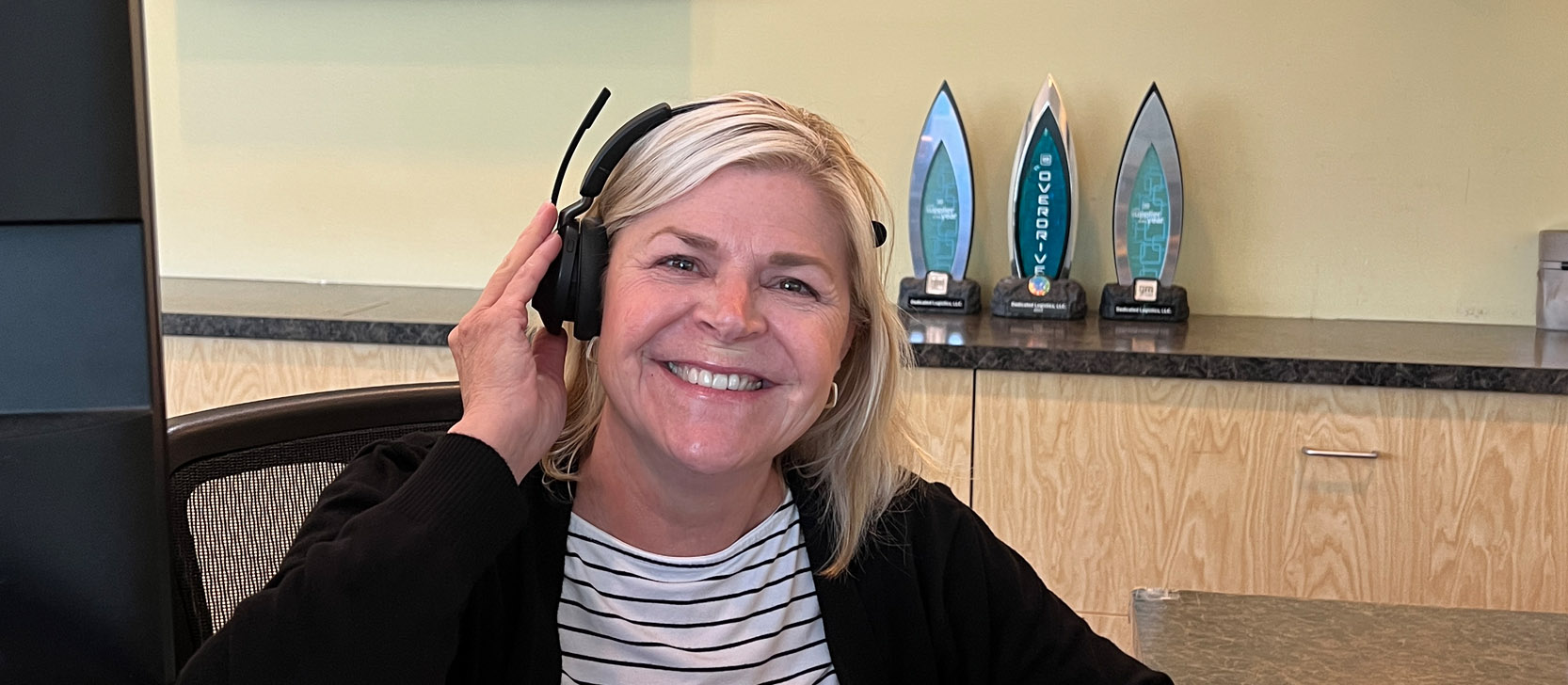 Front desk admin smile