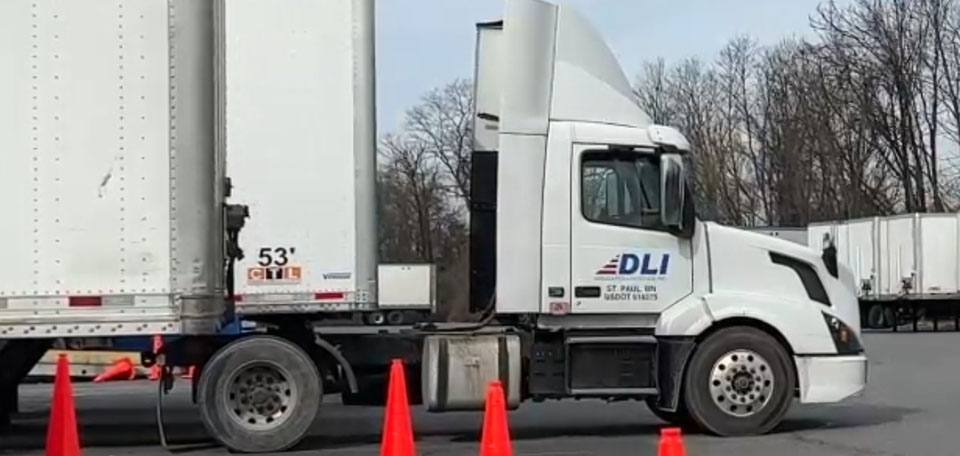 DLI truck in yard