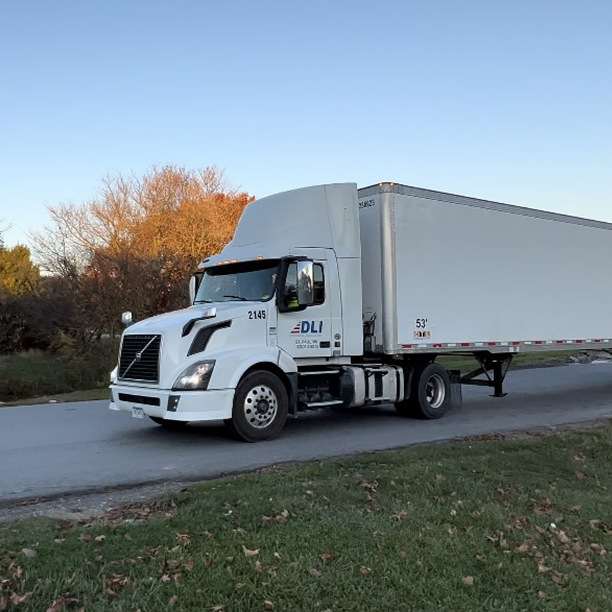 DLI truck on road